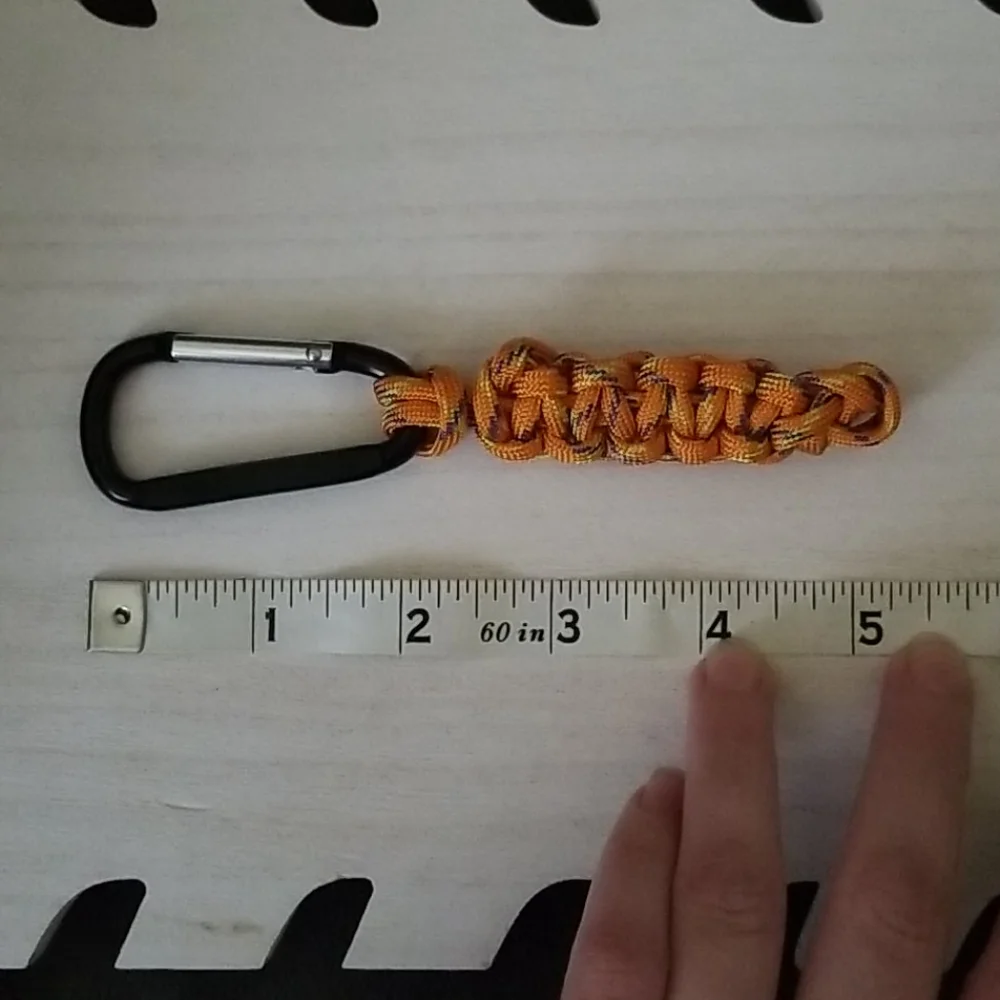 Orange Paracord Keychain